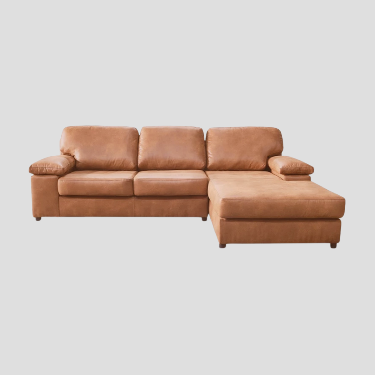 Sofa L-Shape รุ่น BONNIE ขนาด 2.60m. หุ้มหนัง PU Belgium