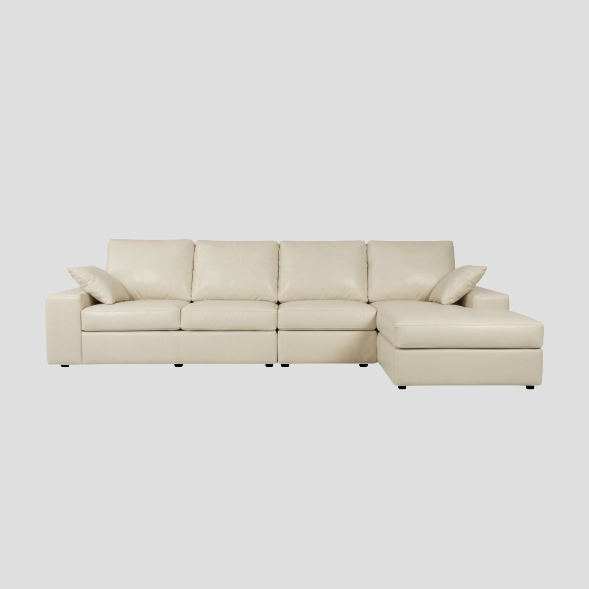 Sofa L-Shape รุ่น TOMMY ขนาด 2.60m. / 3.30m. หุ้มหนัง PU Bicast