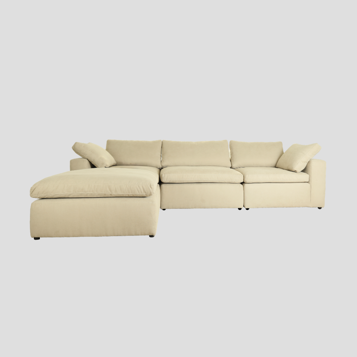 Sofa L-Shape รุ่น ANNA Modular Set หุ้มผ้า USA Smart Clean Fabric