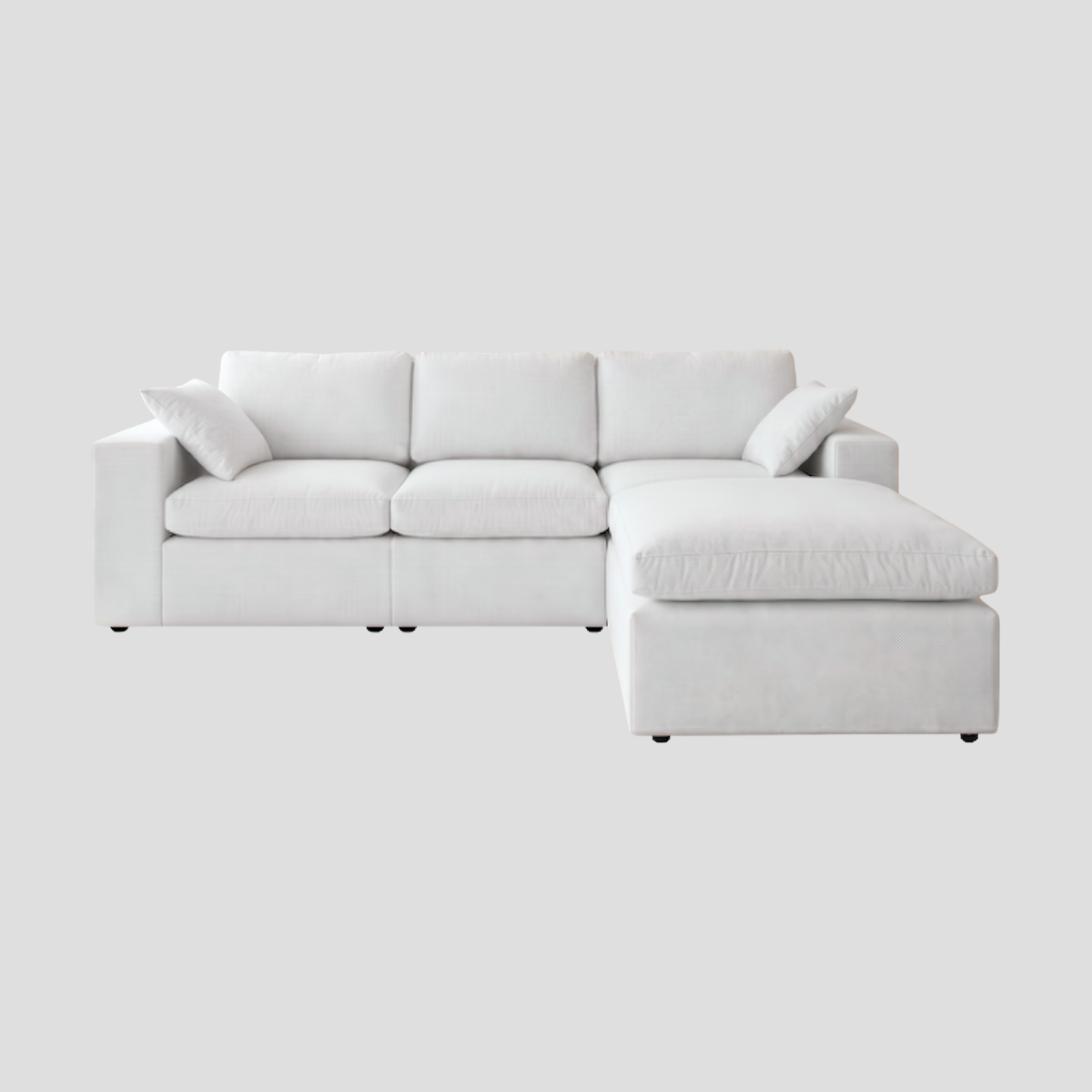 Sofa L-Shape รุ่น ABBY Modular Set หุ้มผ้า Satin