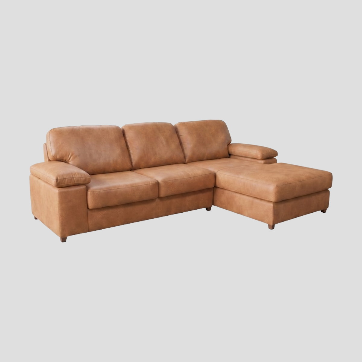 Sofa L-Shape รุ่น BONNIE ขนาด 2.60m. หุ้มหนัง PU Belgium