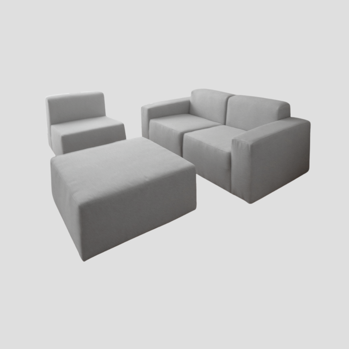 Sofa I-Shape DAISY Modular Set 2.40m. หุ้มผ้าสไตล์Korean Fabric