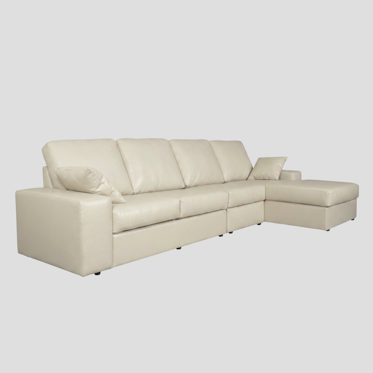 Sofa L-Shape 2.60m. 3.30m. TOMMY หุ้มหนัง PU Bicast