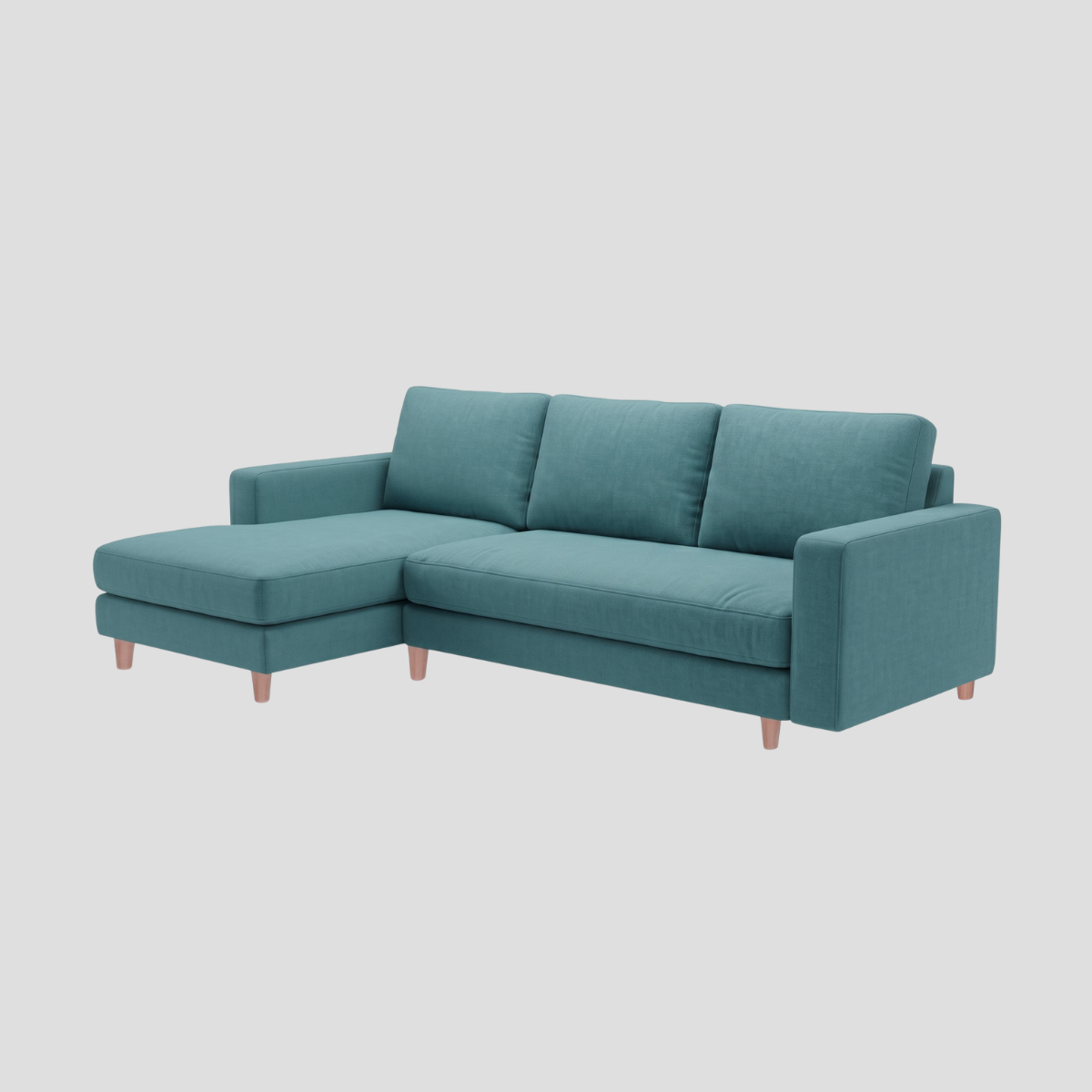 Sofa L-Shape รุ่น KIRBY ขนาด 2.40m. หุ้มผ้าสไตล์ Korean Fabric