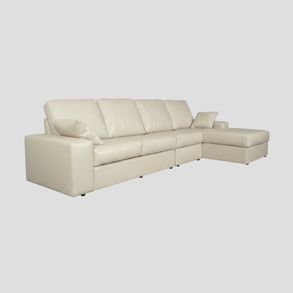 Sofa L-Shape รุ่น TOMMY ขนาด 2.60m. / 3.30m. หุ้มหนัง PU Bicast